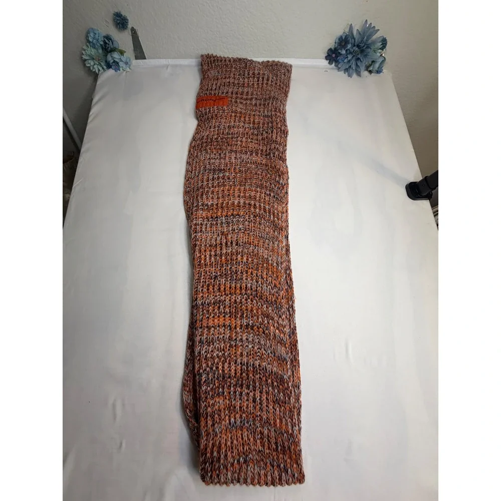 Denver Broncos NFL Marled Knit Infinity Scarf Orange Blue White One Size